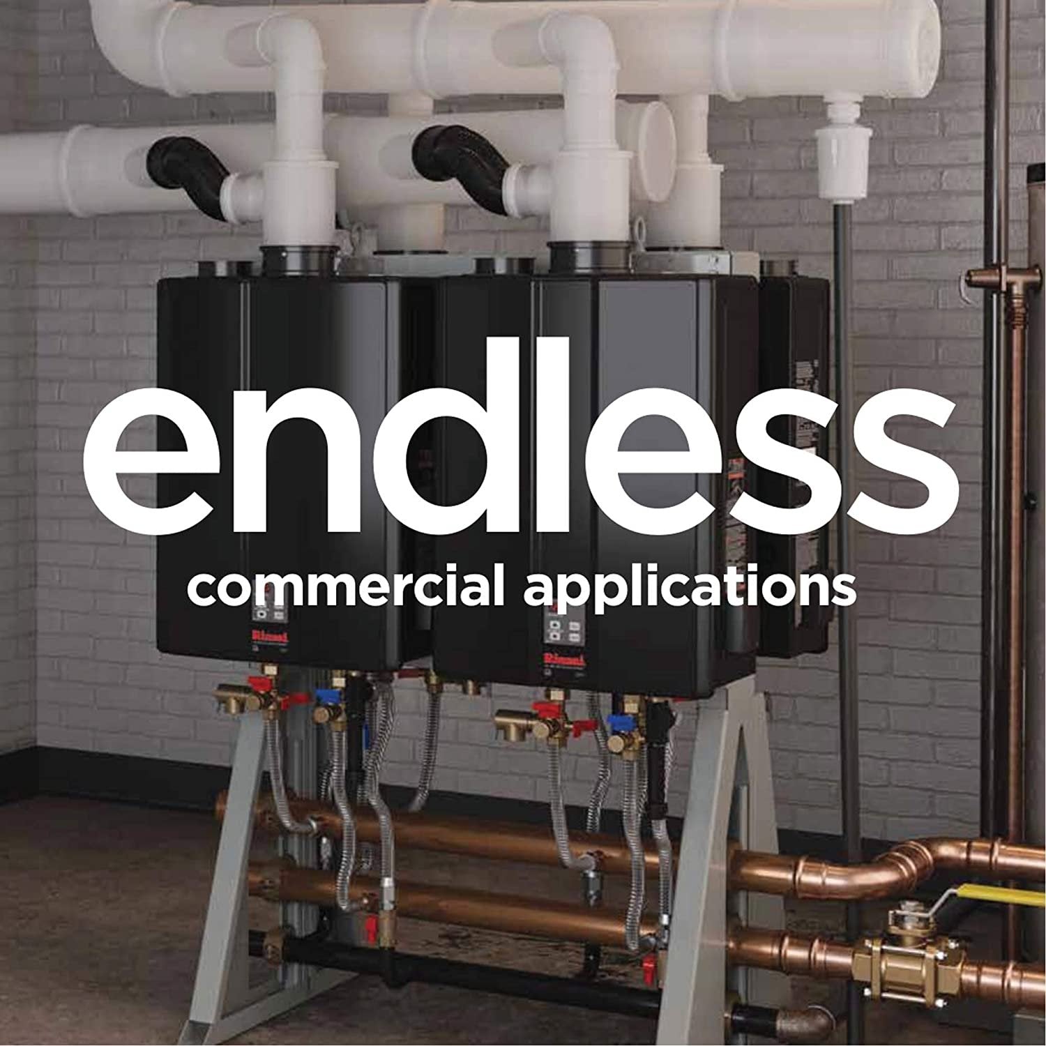 CU199iN 11 GPM Indoor Commercial Natural Gas Condensing Tankless Water Heater New - Image 5