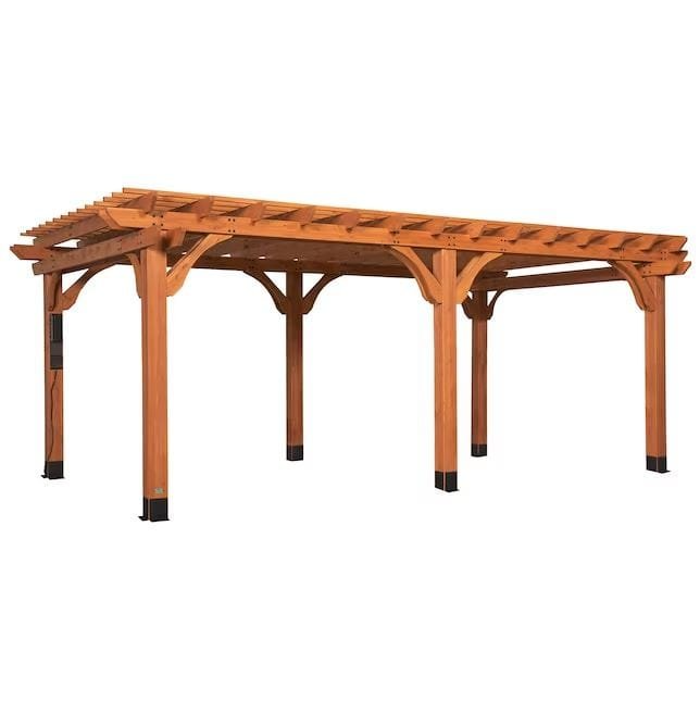 Beaumont 20x12 Cedar Wood Pergola by