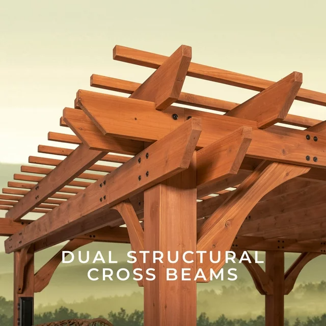 Beaumont 20x12 Cedar Wood Pergola by - Image 3