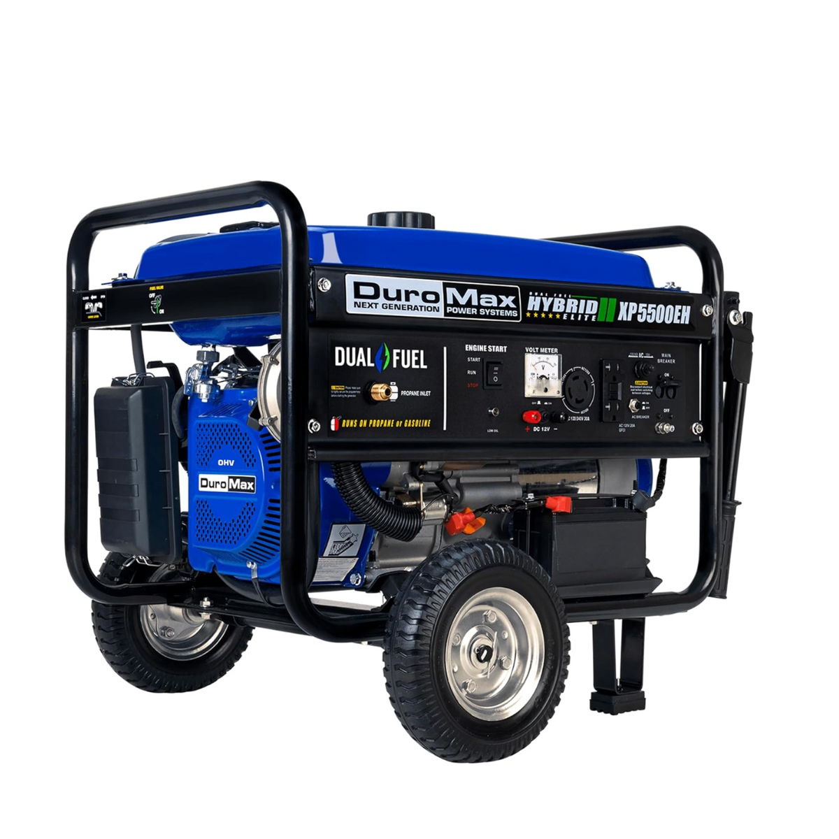 5,500-Watt Portable Dual Fuel Generator