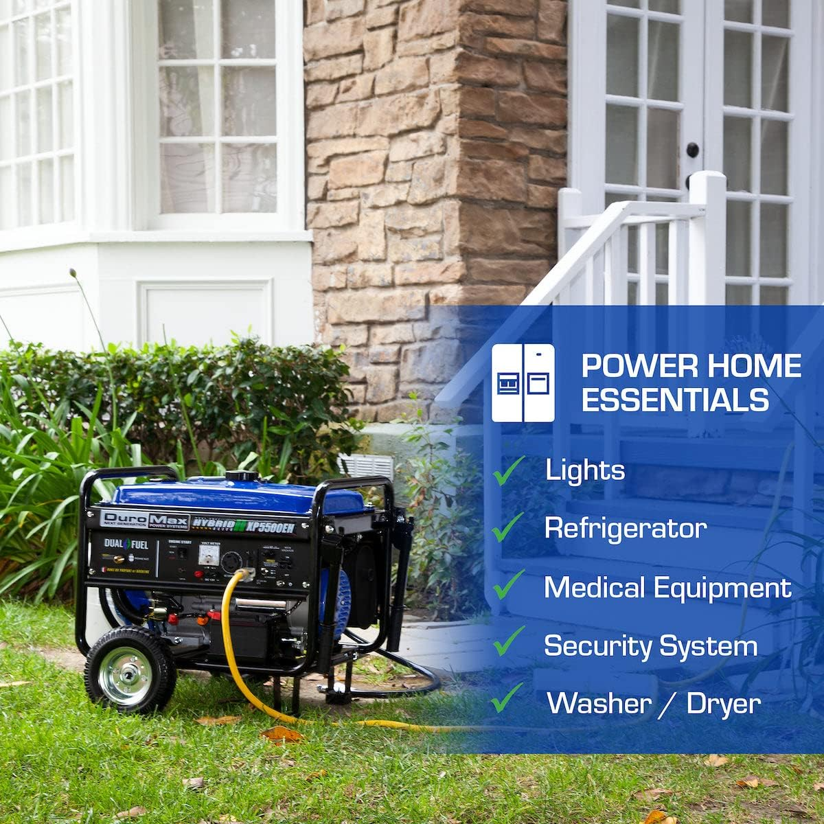 5,500-Watt Portable Dual Fuel Generator - Image 3