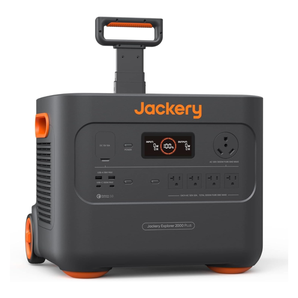 Jackery Solar Generator 4000 Kit - Explorer 2000 Plus + E2000 Plus Battery + 2x 200W Solar