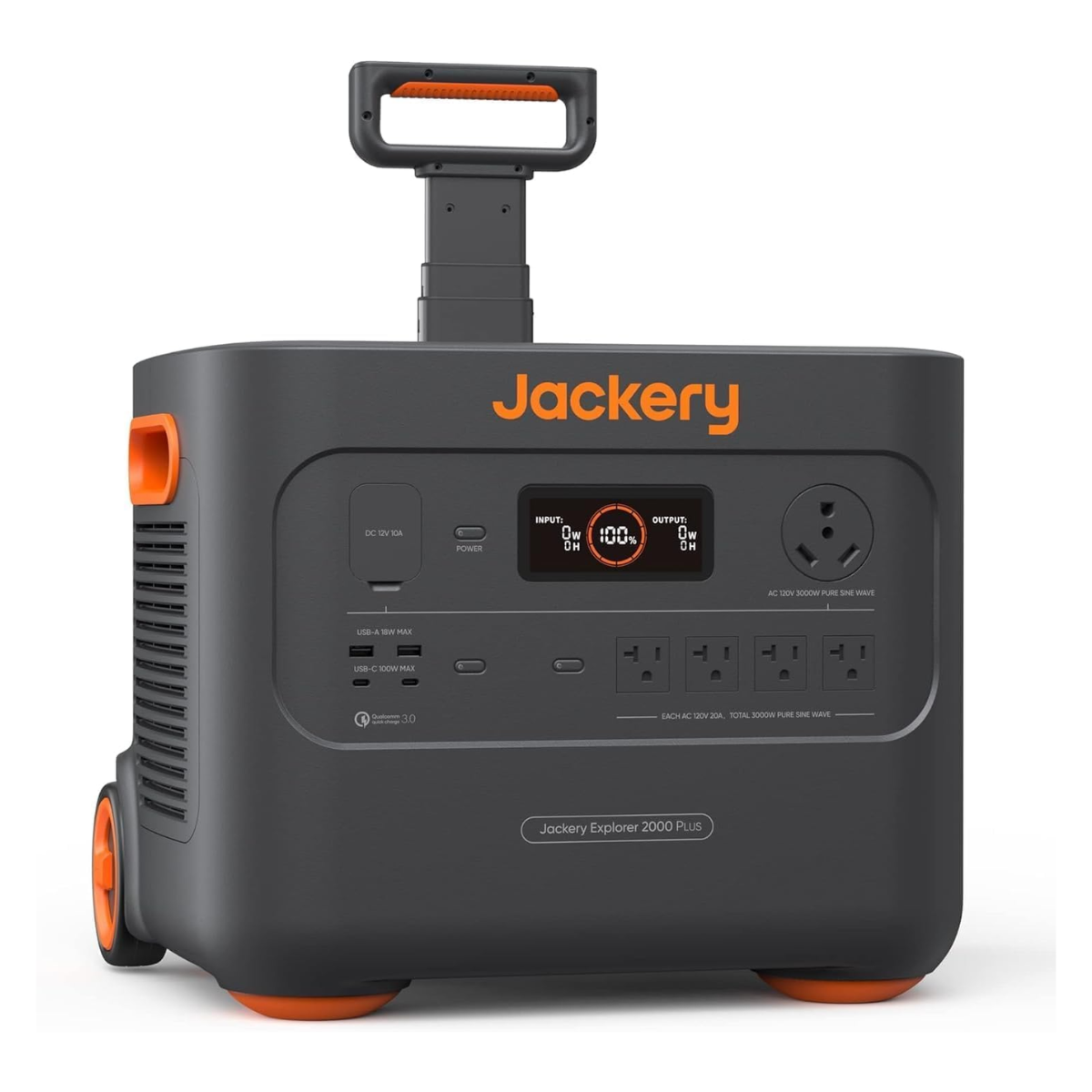 Jackery Solar Generator 4000 Kit - Explorer 2000 Plus + E2000 Plus Battery + 2x 200W Solar