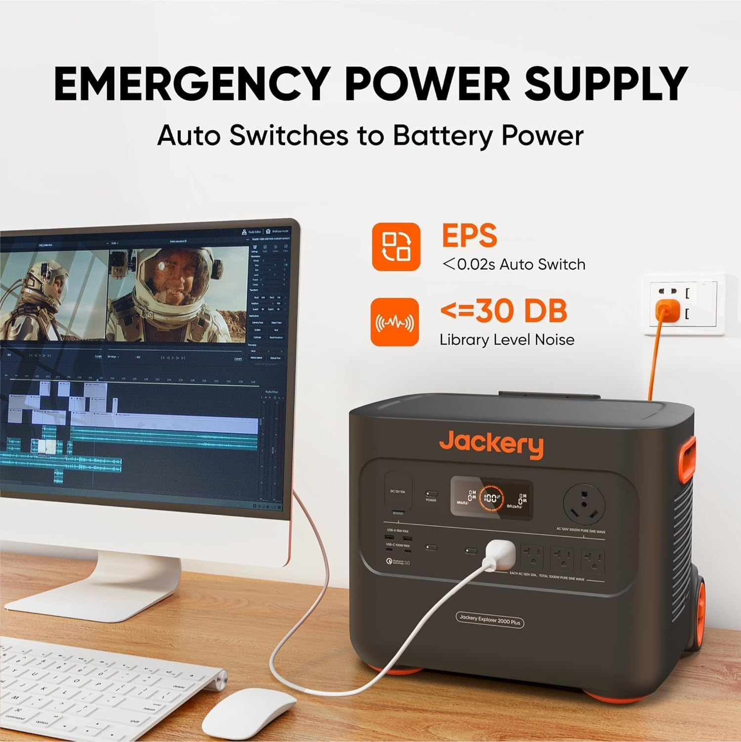 Jackery Solar Generator 4000 Kit - Explorer 2000 Plus + E2000 Plus Battery + 2x 200W Solar - Image 3