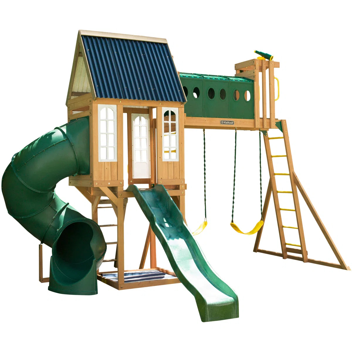 Skyway Resort Wooden Swing Set - Cedar Playset for Kids | F29340