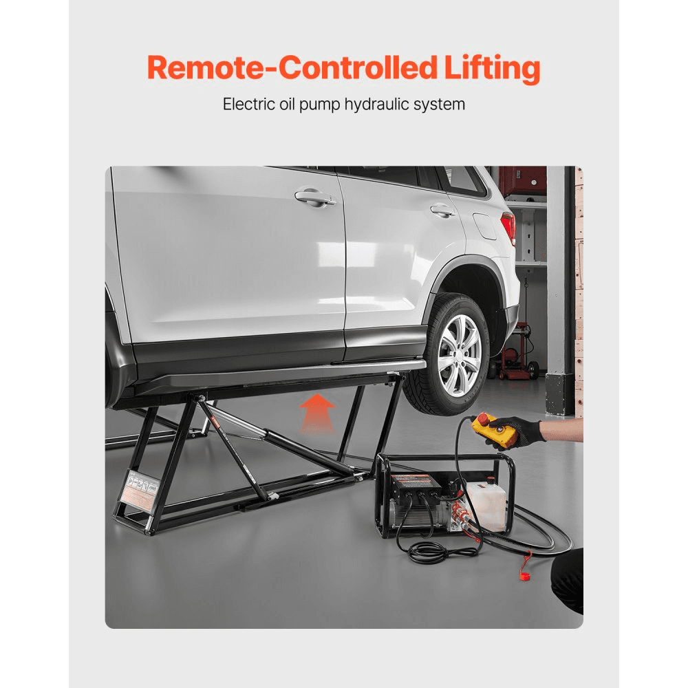 5,000 LB Adjustable Car Lift with Remote Control - Perfect for Home Garages - Image 9