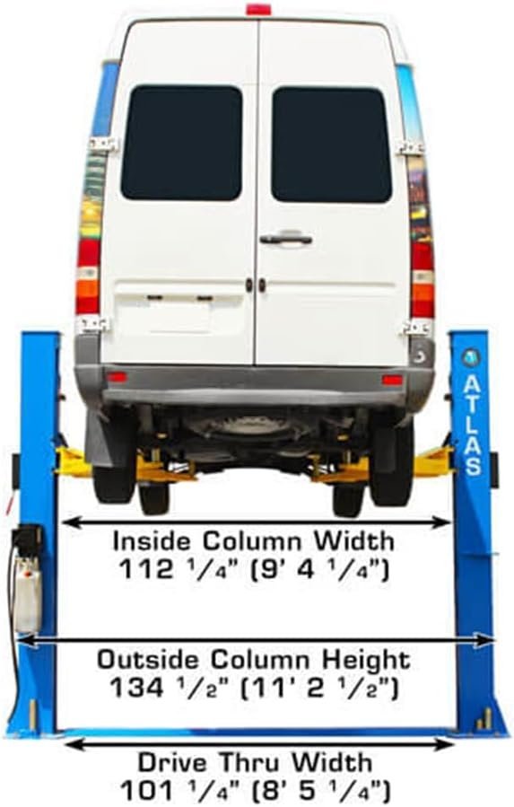 Automotive Equipment Equipment Commercial Grade Baseplate 10 000 Lb. Capacity 2-Post Lift - Image 2