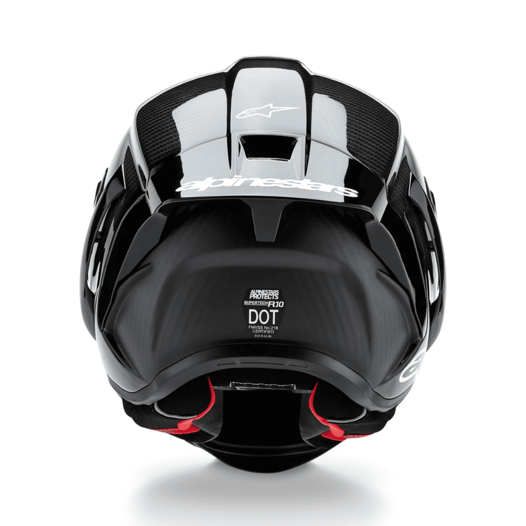 R10 Element ECE 06 / FIM Full Face Helmet Gloss Black / Carbon / Silver