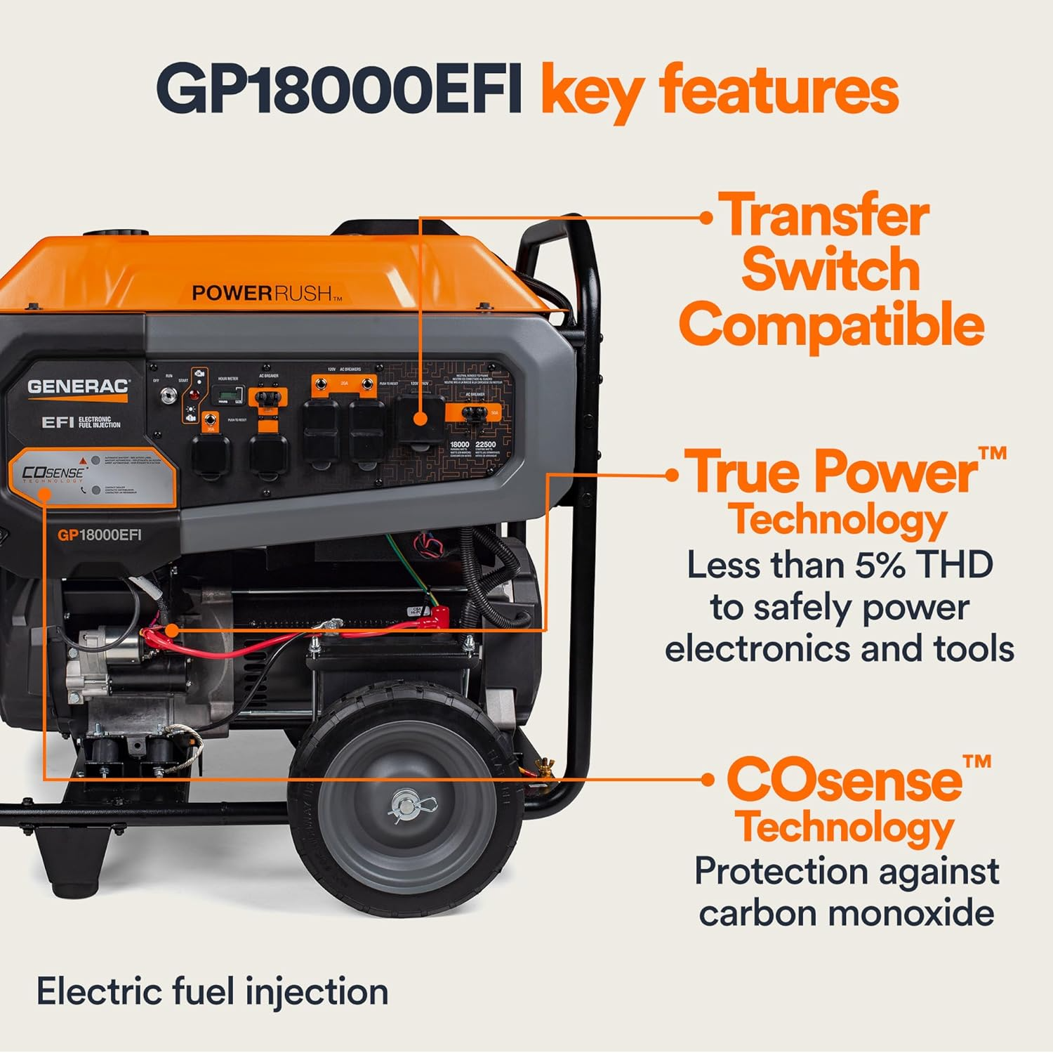 7706 Gas Powered Portable Generator 49st - Image 5