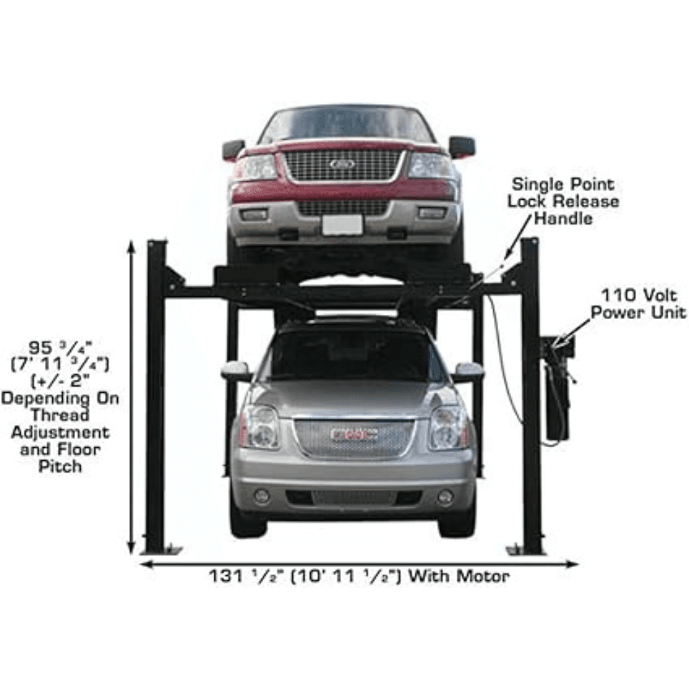 9000 LB Extra Wide Tall Long Lift - PRO9000 - Image 2