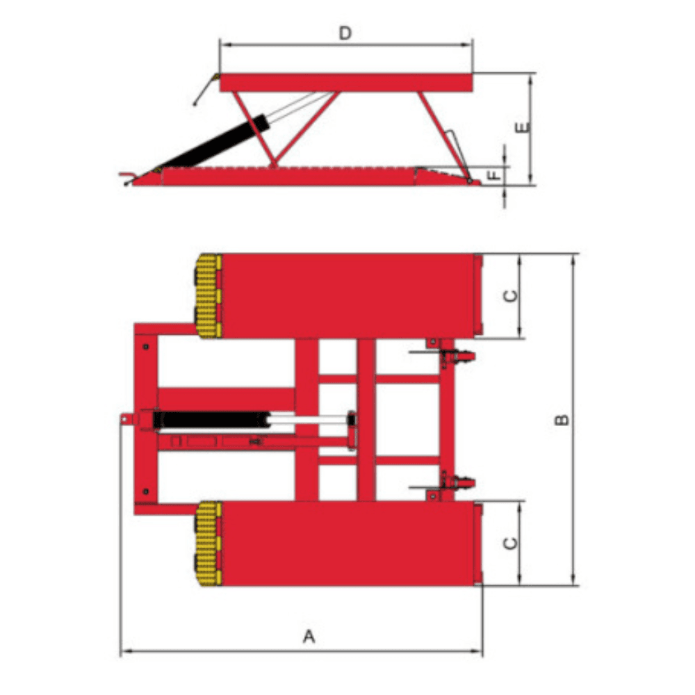 LR06 Low-Rise Portable Lift 6,000 lbs. - Image 3