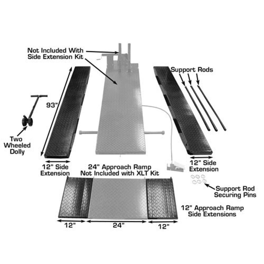 Motorcycle Lift W Side Extension Kit - Image 4