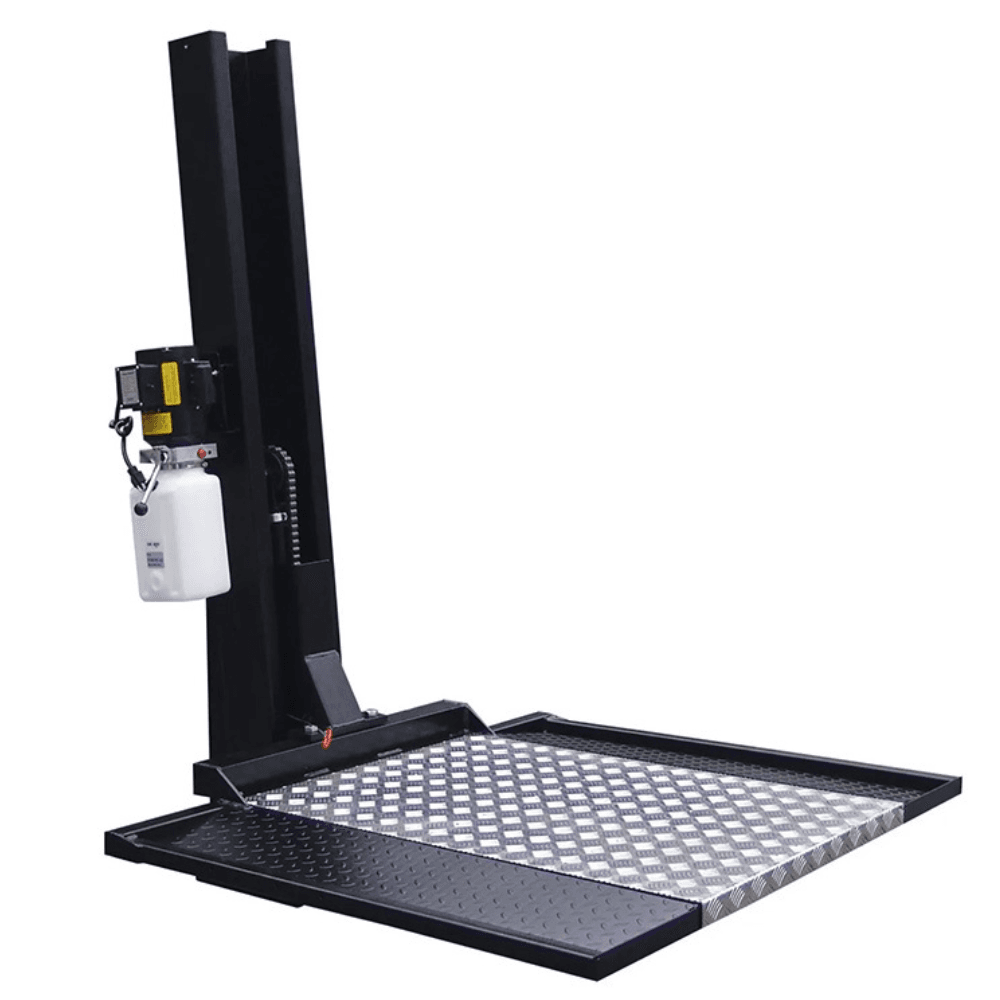Auto Lift 2,000 lb. Single Column Turf Lift - New Black