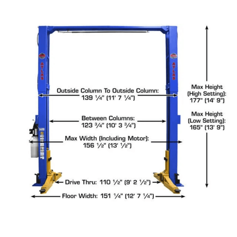 12000 LB Certified 2-Post Lift - PVL-12 - Image 2