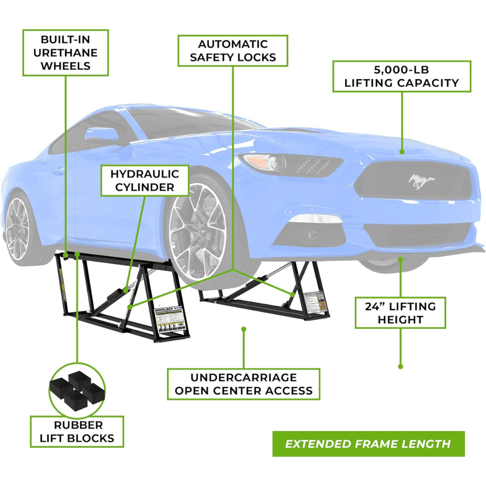 5000TLX - Extended-Length Portable Lift (5,000 lbs Capacity) - Image 2
