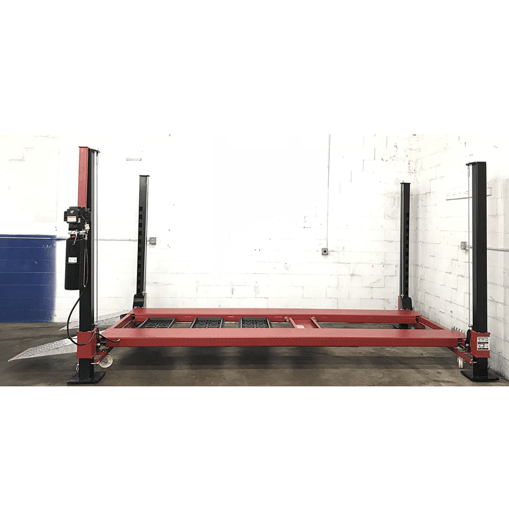 Extra Long & Extra Tall 9,000 lbs Capacity Portable Four Post Storage Car Lift - 110V - Image 2
