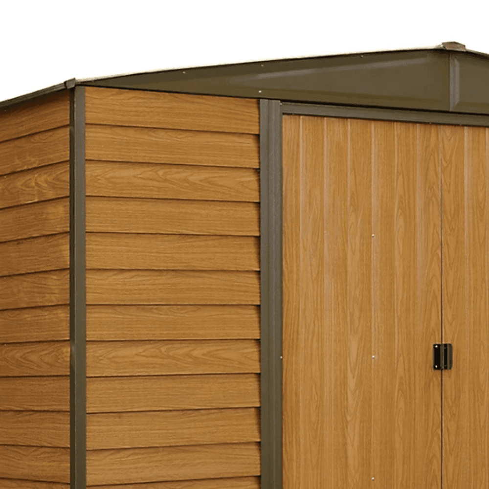 10 ft. x 8 ft. Shed - Durable Metal Storage with Woodgrain Finish - Image 5