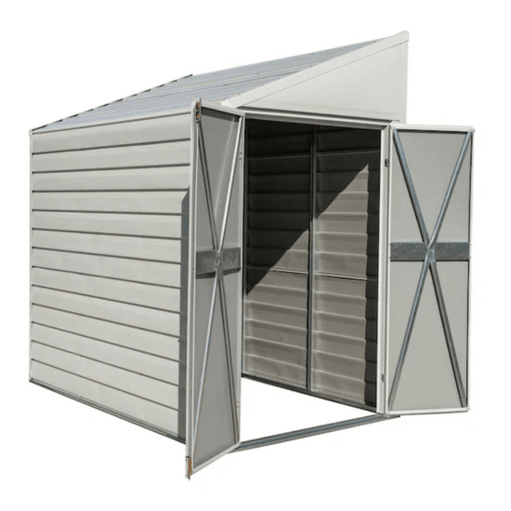 4 ft. x 7 ft. Yardsaver Galvanized Steel Storage Shed - Image 2