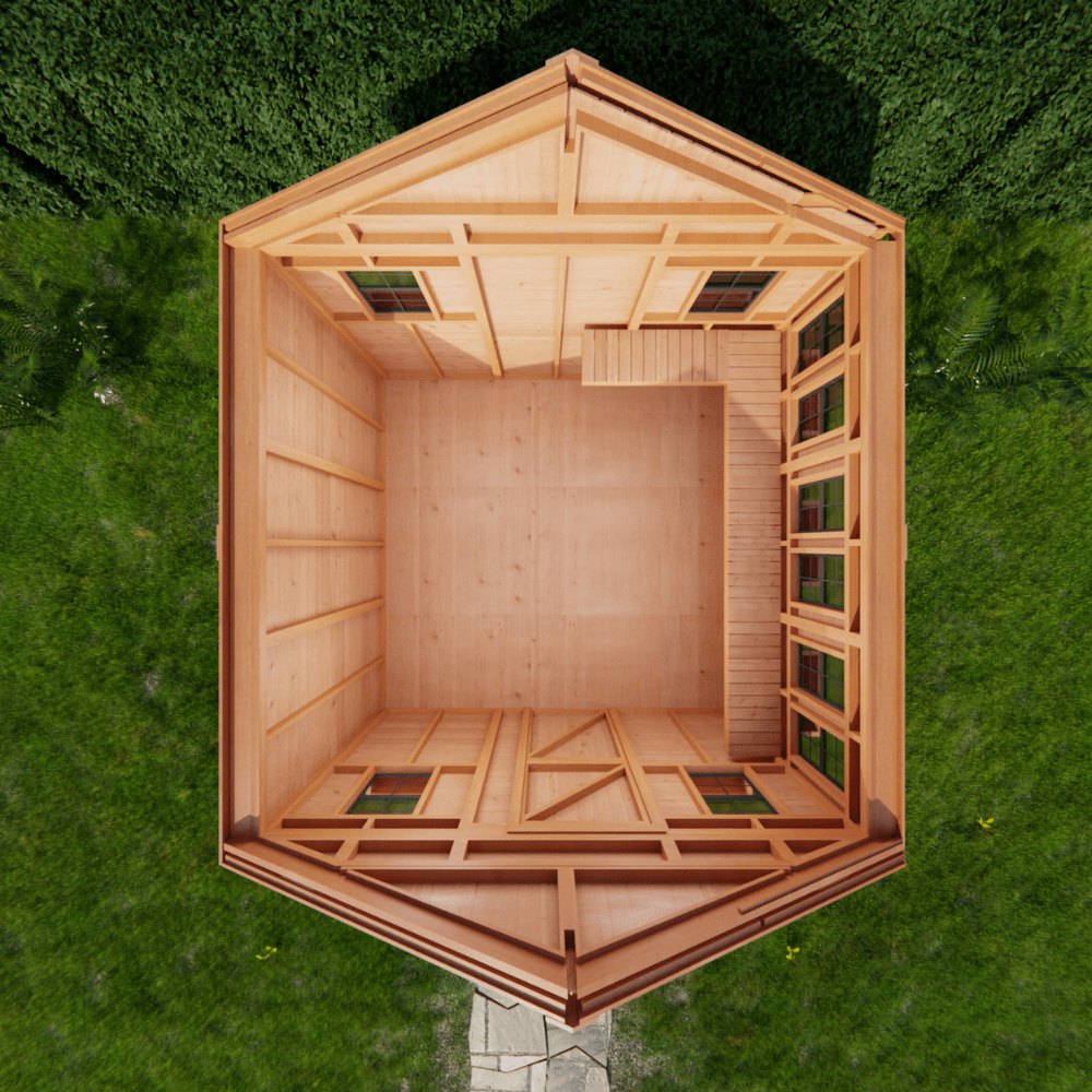 Cedar Sunshed Garden Shed | 12x12 - Image 4