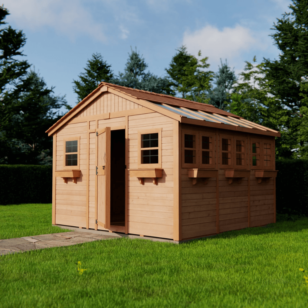 Cedar Sunshed Garden Shed | 12x12 - Image 5