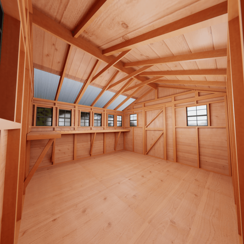 Cedar Sunshed Garden Shed | 12x12 - Image 8