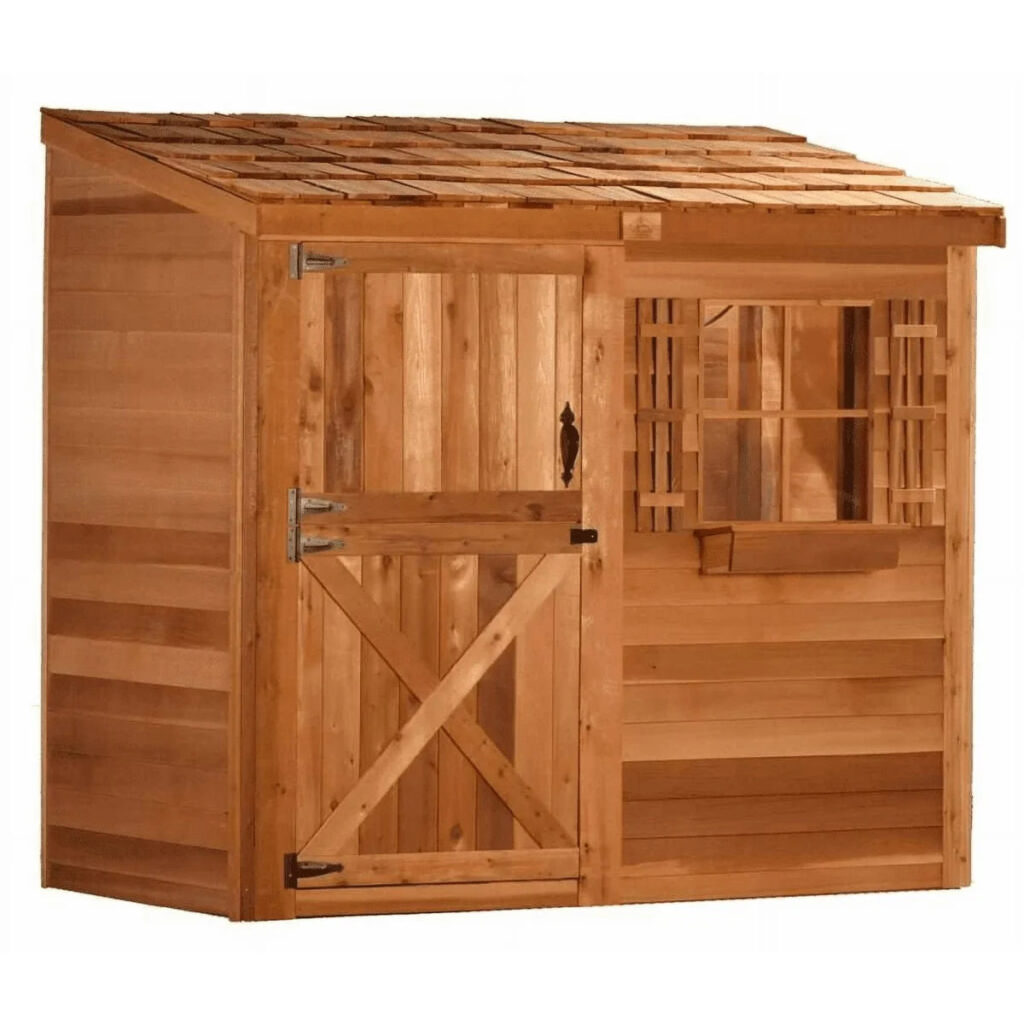 8x4 Lean To Storage Shed
