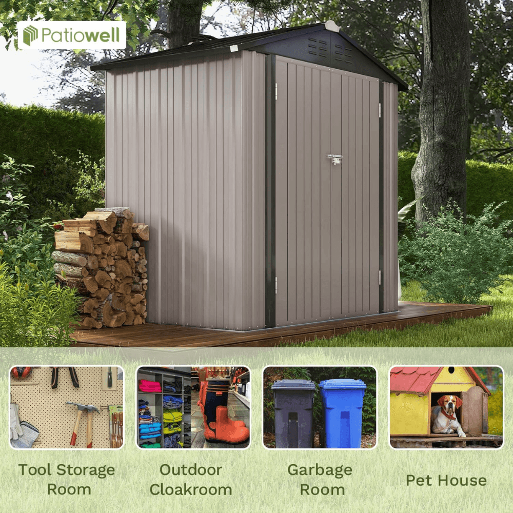7-ft x 7-ft Resin Storage Shed (Floor Included) - Image 5
