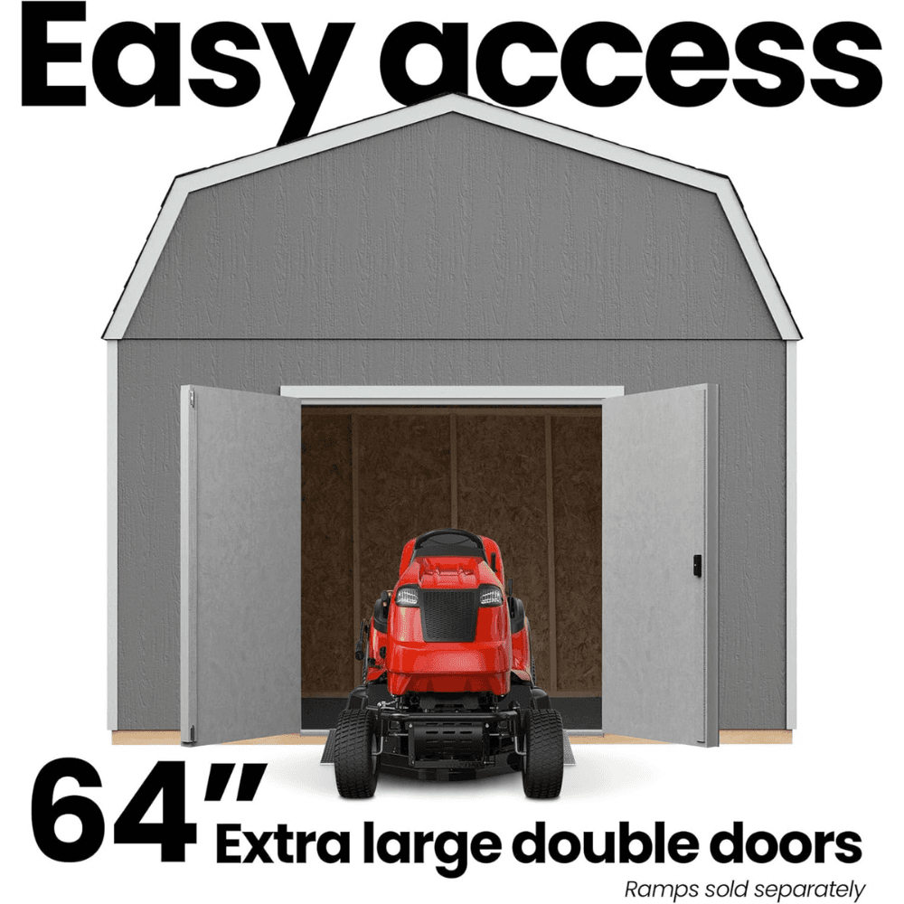 Hudson 12 ft. W x 16 ft. D Wood Storage Shed - Image 9