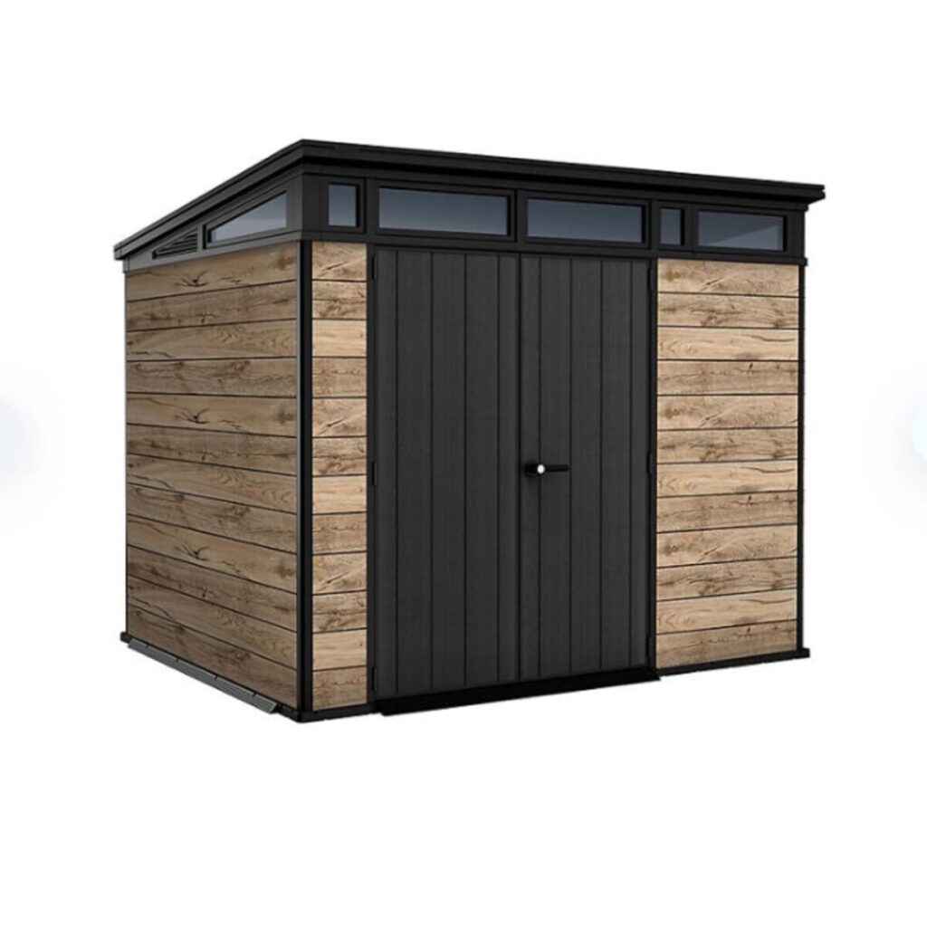Pine/Graphite DecoCoat Shed 9x7