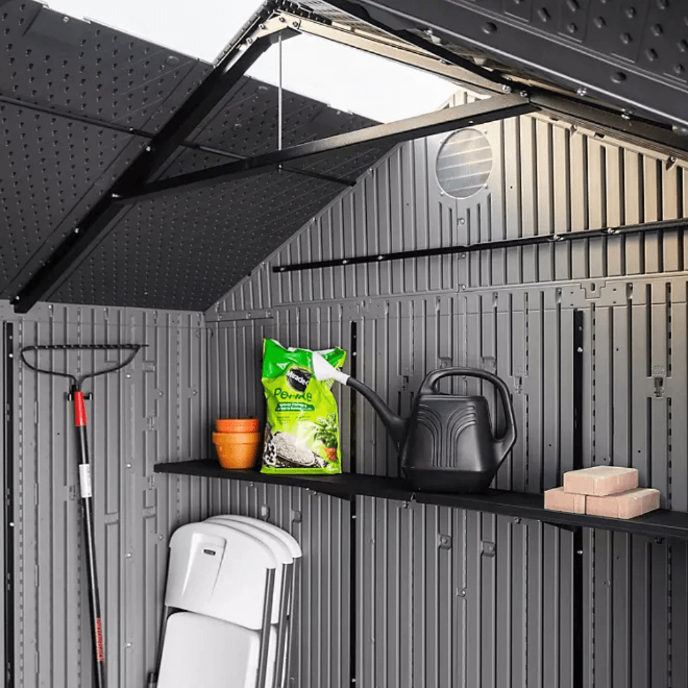 10′ x 8′ Outdoor Storage Shed, Gray - Image 10