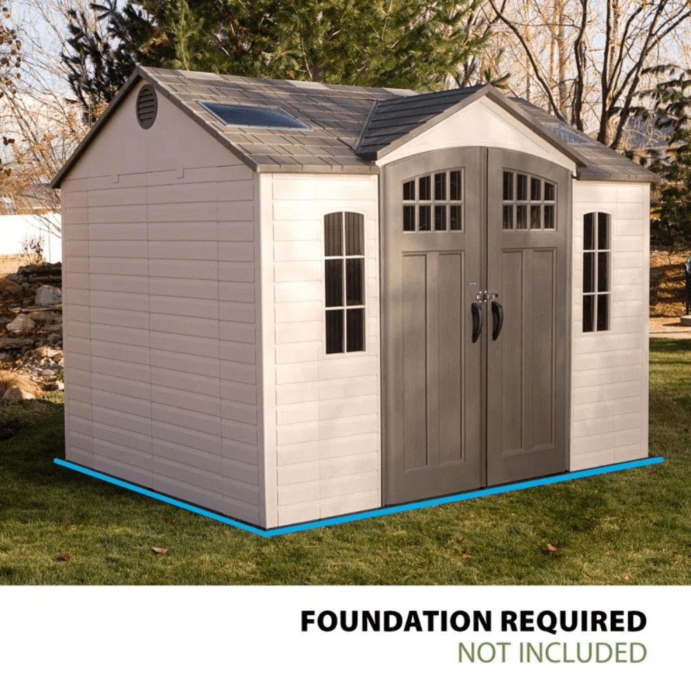 10′ x 8′ Outdoor Storage Shed, Gray - Image 2