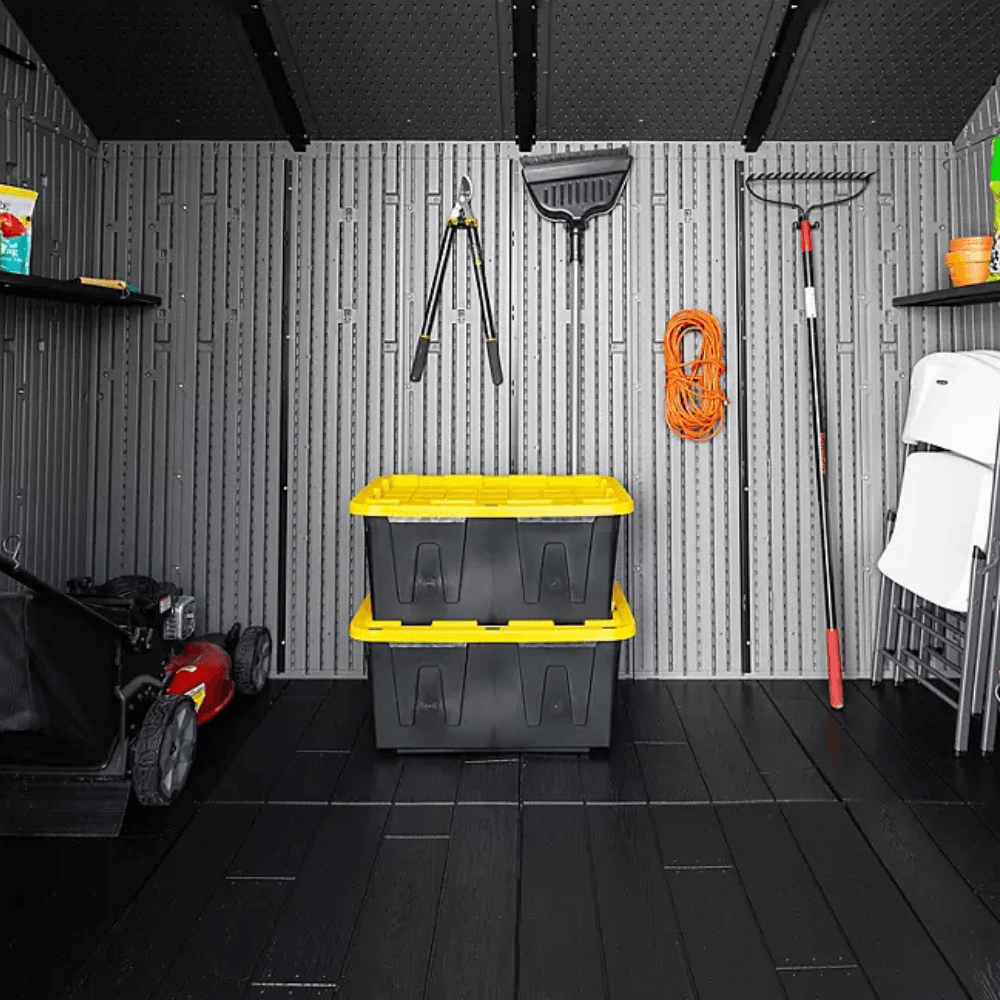10′ x 8′ Outdoor Storage Shed, Gray - Image 6