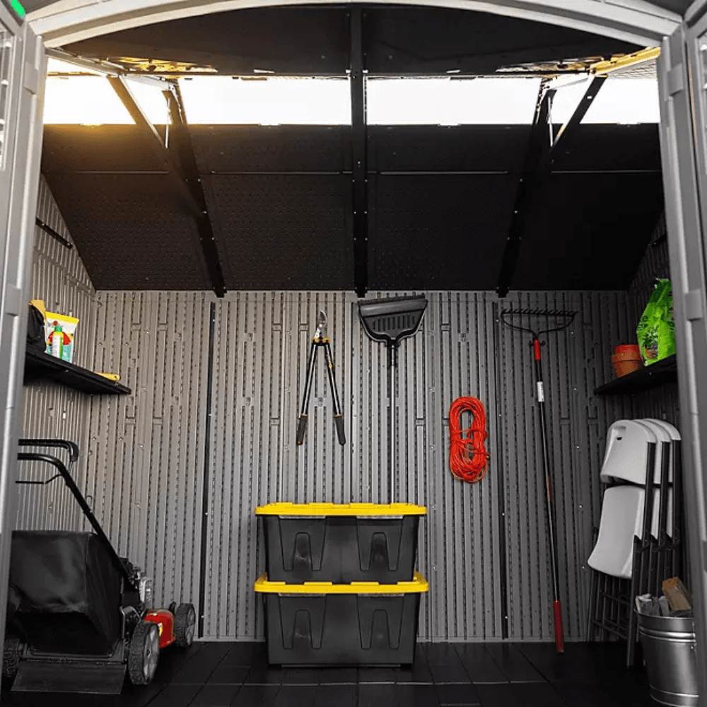 10′ x 8′ Outdoor Storage Shed, Gray - Image 9