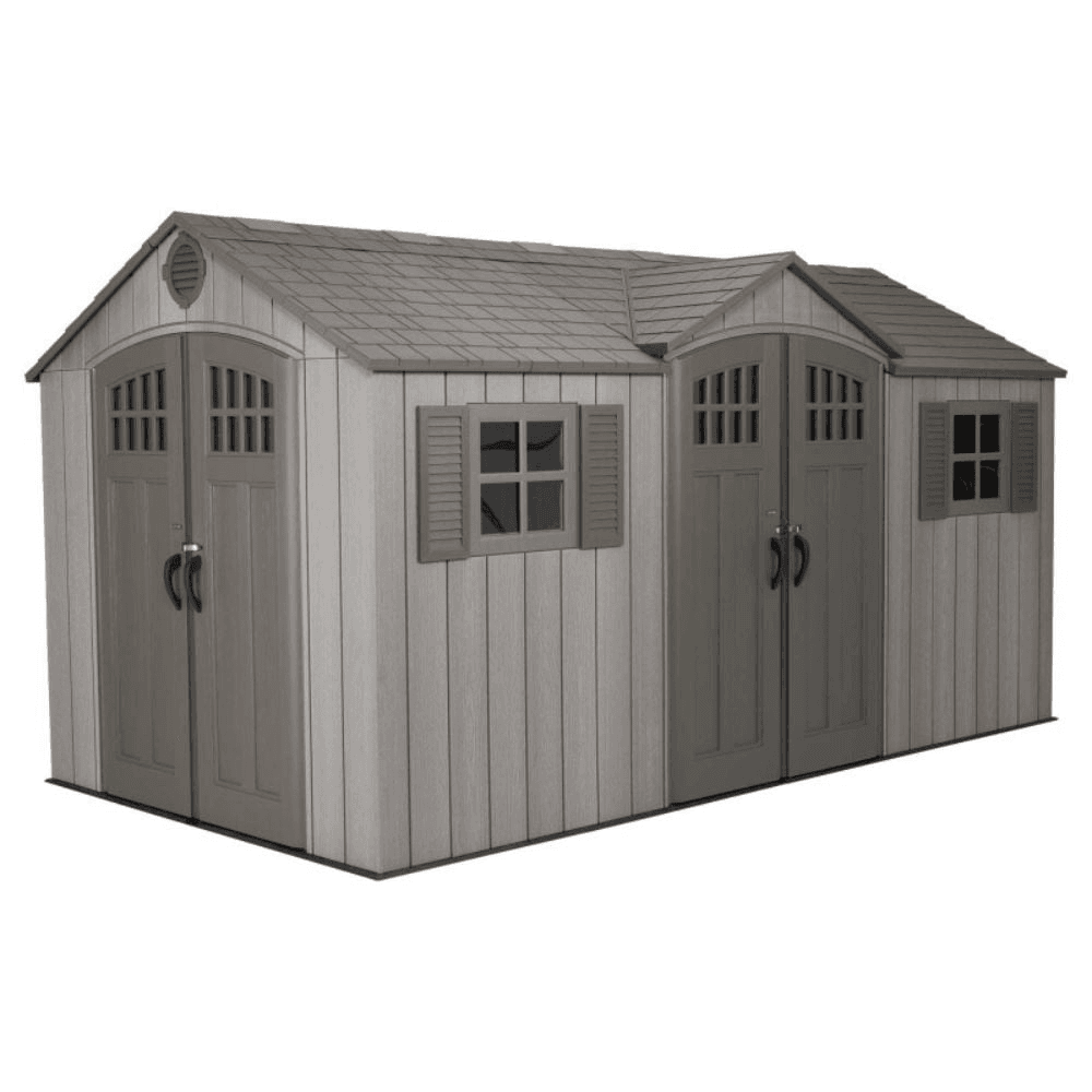 15′ x 8′ Rough Cut Backyard Storage Shed With Floor (60318)