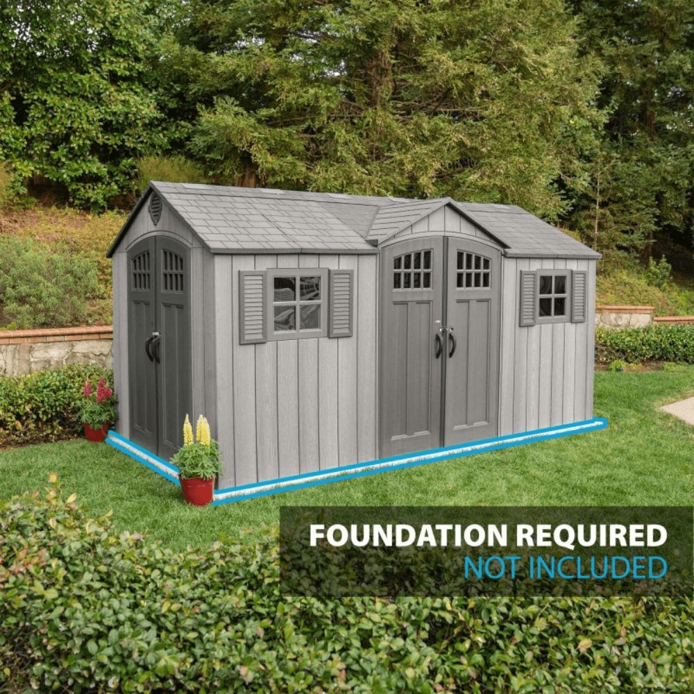 15′ x 8′ Rough Cut Backyard Storage Shed With Floor (60318) - Image 4