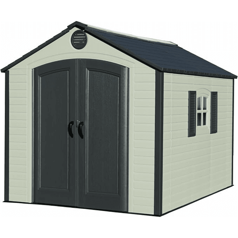 8′ x 10′ Outdoor Plastic Shed W/ Floor and Windows (60238)
