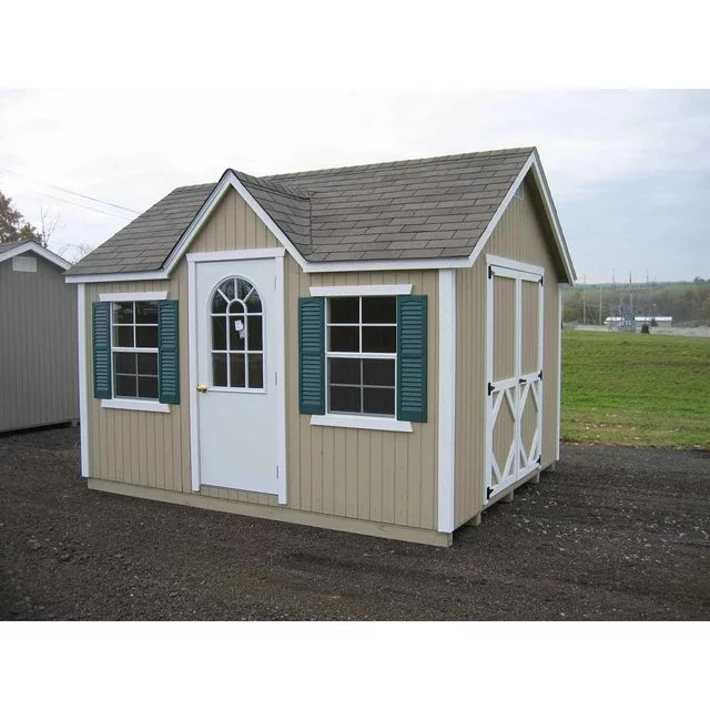 12 x 10 ft Classic Wood Cottage Panelized Storage Shed - Image 3