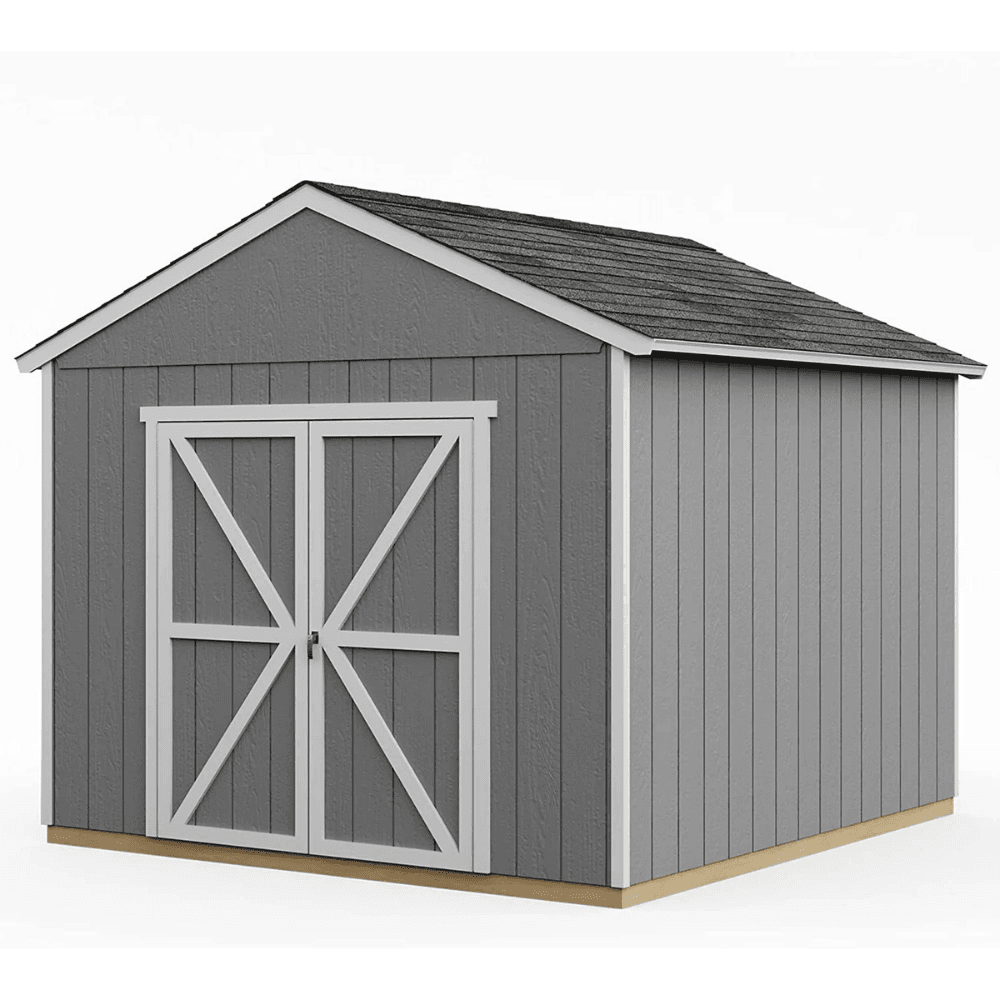 10 ft. W x 10 ft. D Wood Storage Shed With Floor