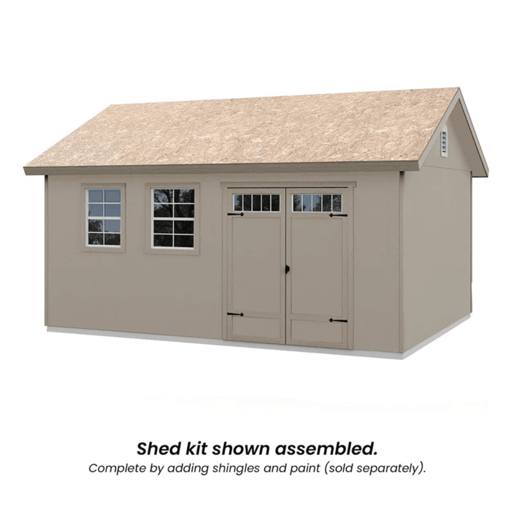 12 ft. W x 16 ft. D Wood Storage Shed - Image 3