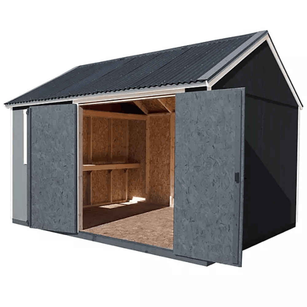 12′ x 10′ Outdoor Wood Shed