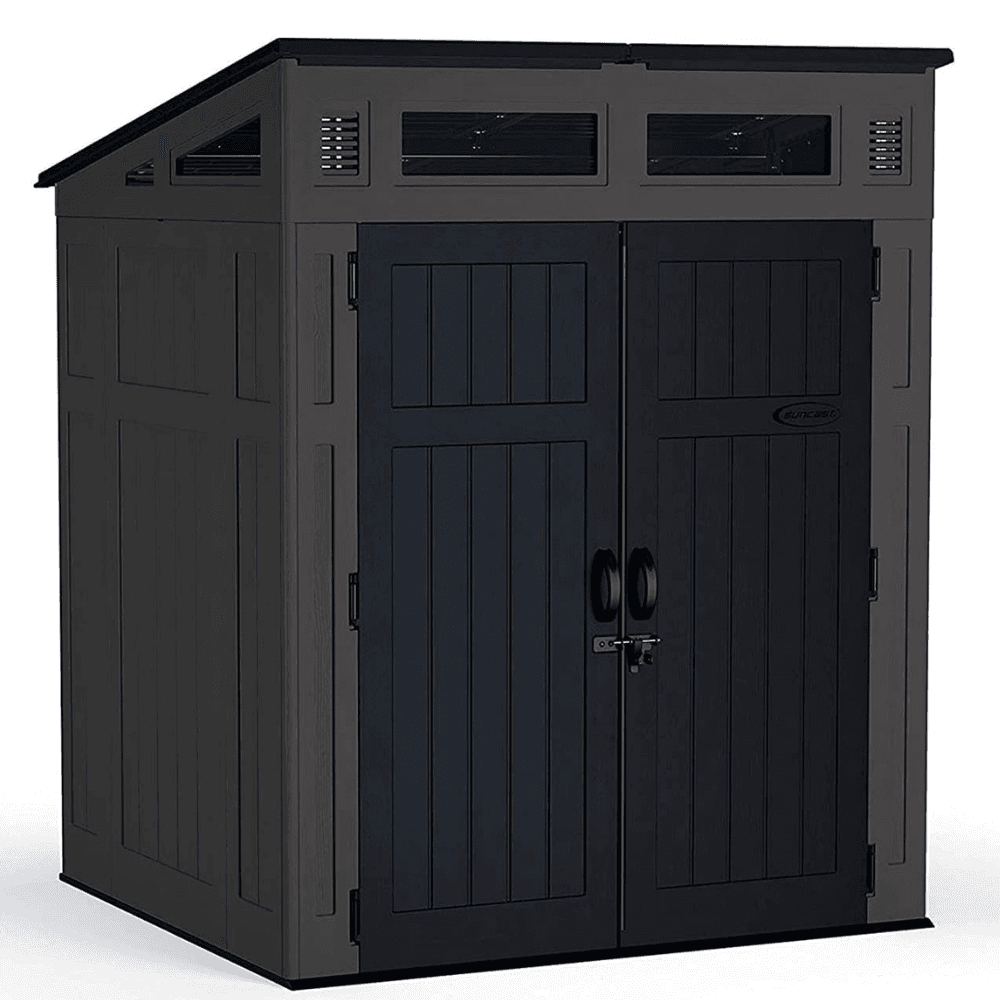 6-ft x 5-ft Resin Shed Lean-to Resin Storage Shed (Floor Included)