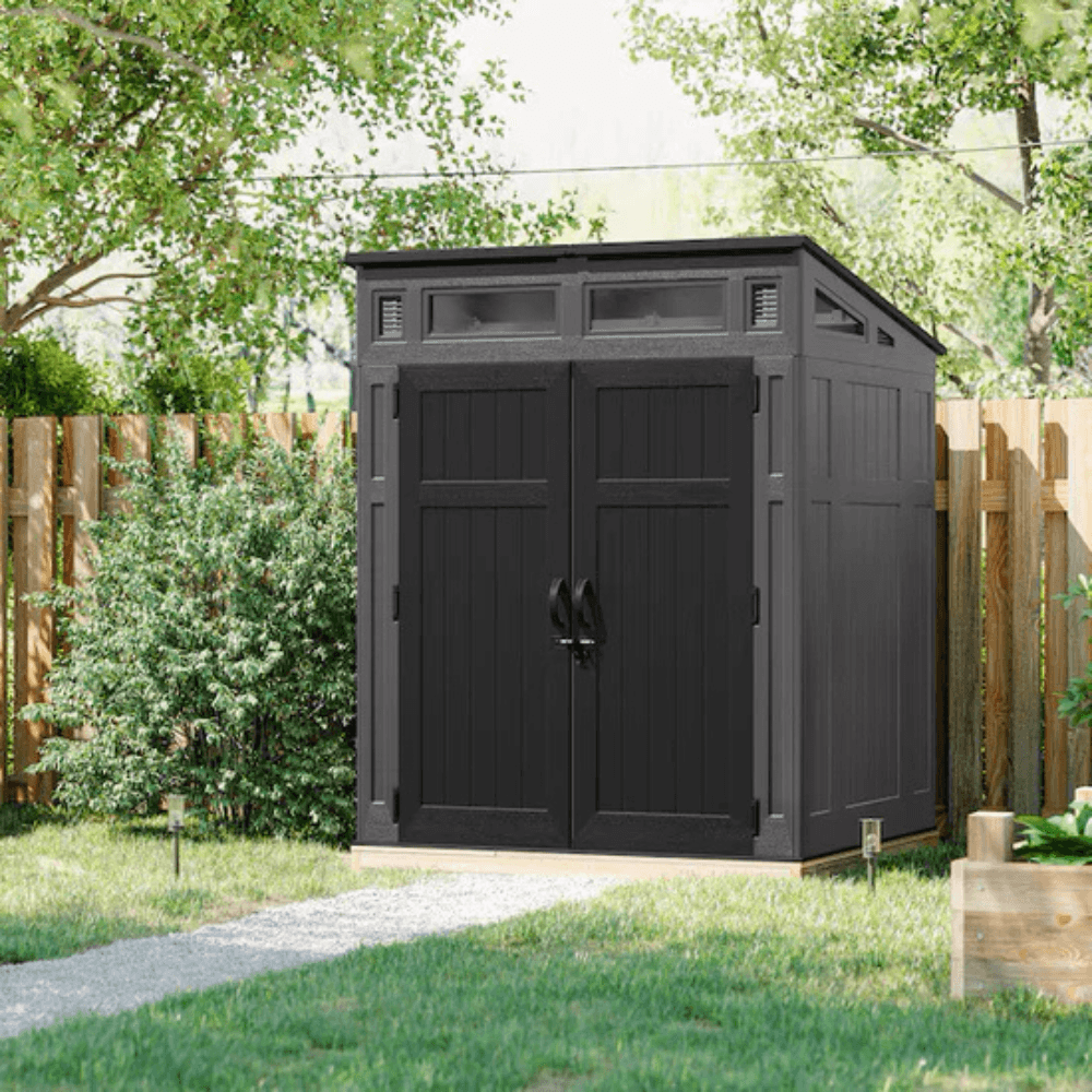 6-ft x 5-ft Resin Shed Lean-to Resin Storage Shed (Floor Included) - Image 2