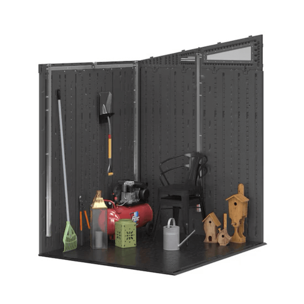 6-ft x 5-ft Resin Shed Lean-to Resin Storage Shed (Floor Included) - Image 5