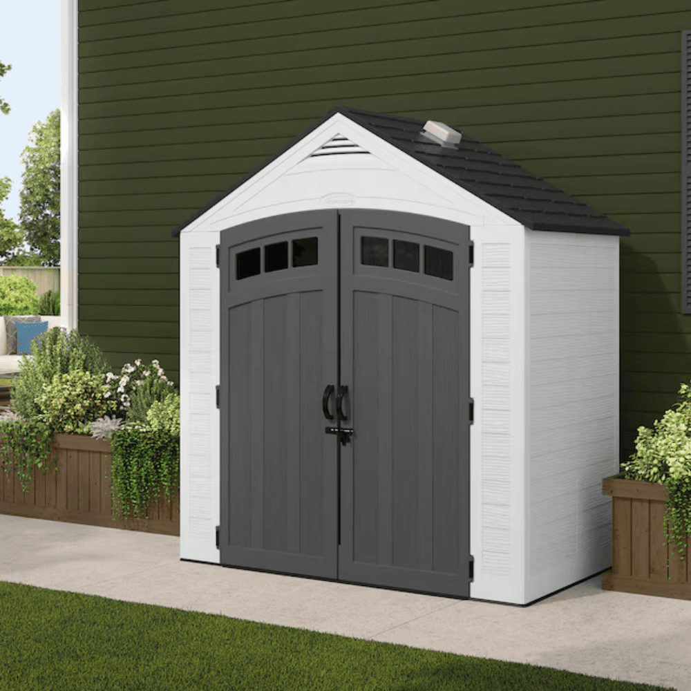7-ft x 4-ft Resin Storage Shed (Floor Included) - Image 2