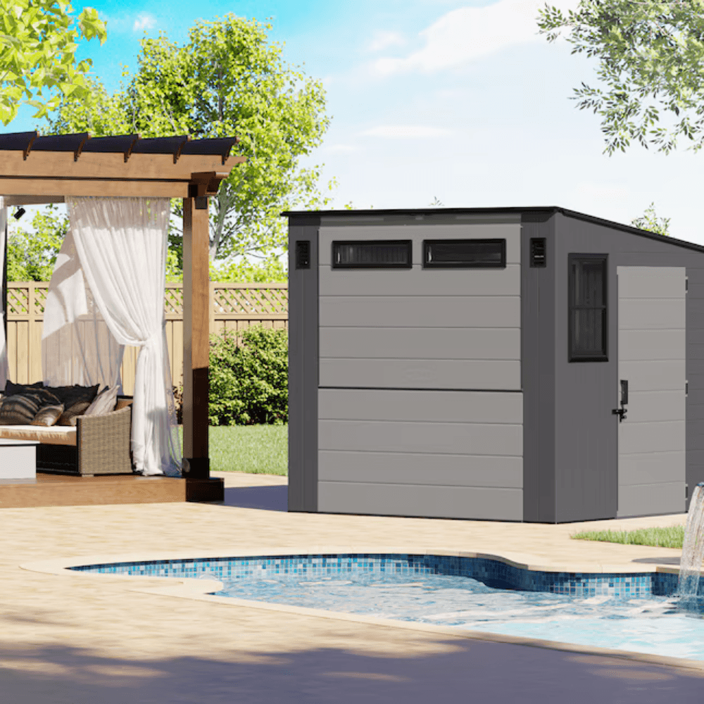 8-ft x 7-ft Resin Shed (Floor Included) - Image 2
