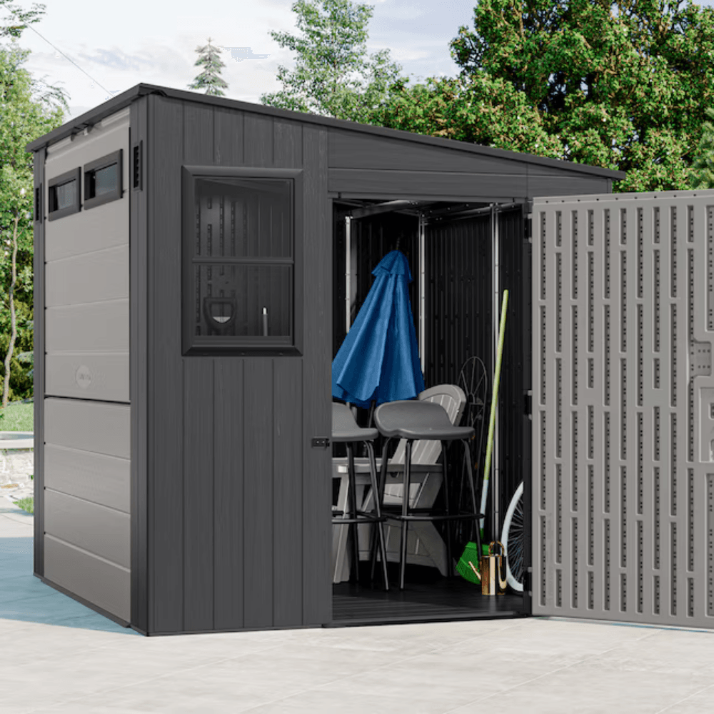 8-ft x 7-ft Resin Shed (Floor Included) - Image 7