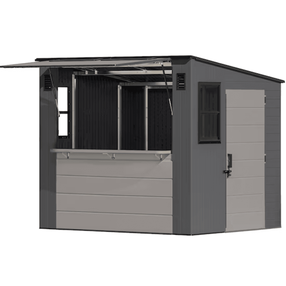 Shed 8 ft. x 7 ft. Resin Storage Shed (Floor Included)