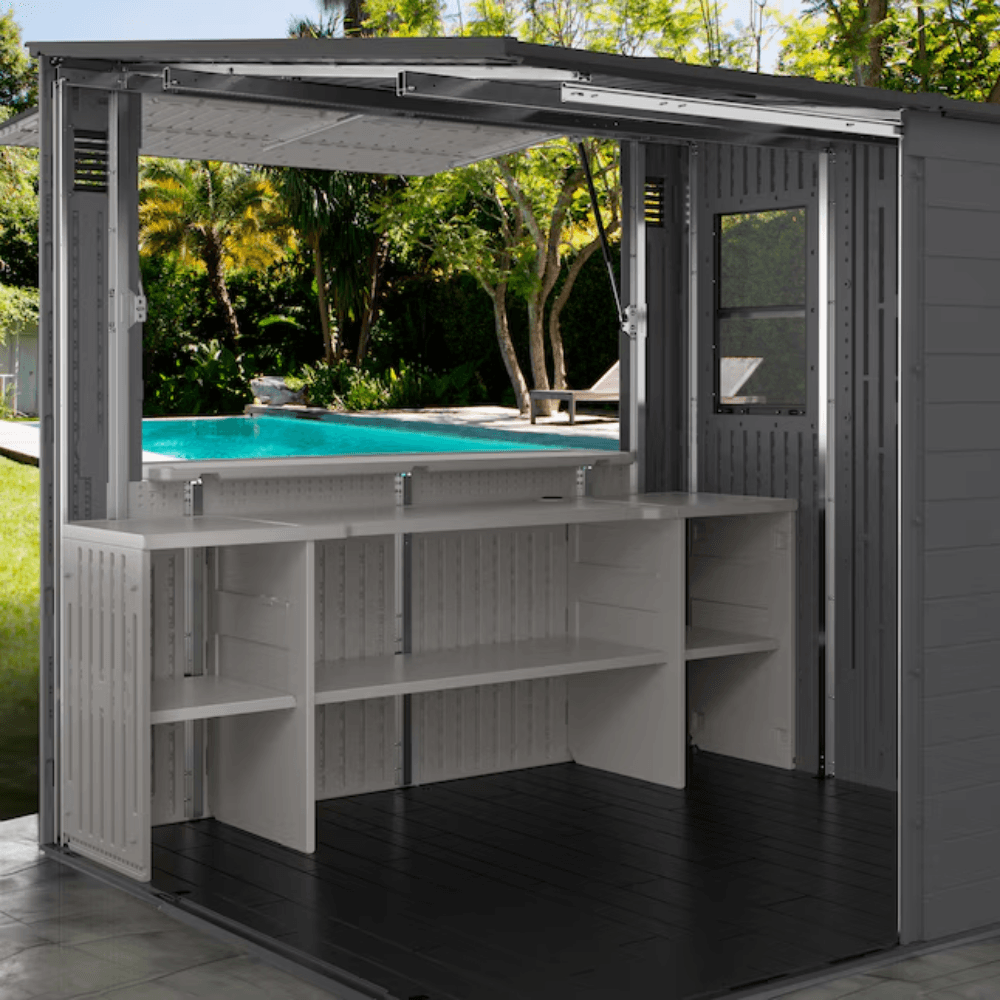 Shed 8 ft. x 7 ft. Resin Storage Shed (Floor Included) - Image 3