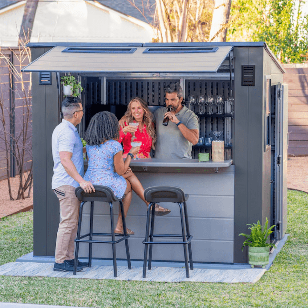 Shed 8 ft. x 7 ft. Resin Storage Shed (Floor Included) - Image 7
