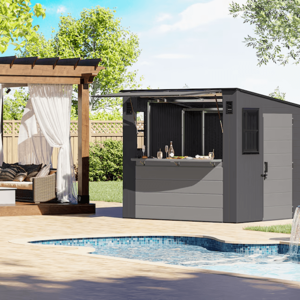 Shed 8 ft. x 7 ft. Resin Storage Shed (Floor Included) - Image 9
